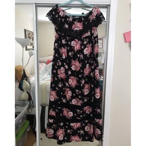 F21 // Floral Maxi Dress